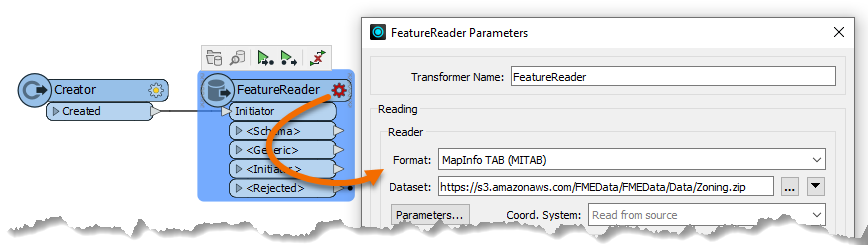 Configuring FeatureReader